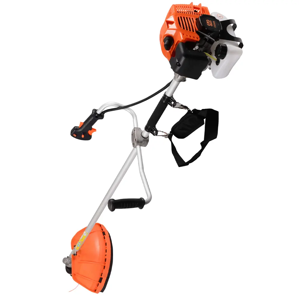 Ürün görseli: Yandan Benzinli  Tırpan Motoru 52 cc Motorlu Ot Çim Biçme Makinesi 3 HP Güçlü Yandan Askılı Tırpan Misina Başlıklı Metal Bıçaklı Set