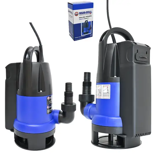 Temiz ve Kirli Su Tahliye Pompası 550W Dalgıç Pompa 14000 Devir Motor Hızı 8.5 Metre Basma 7M Emiş Drenaj Pompası 10 Metre Güç Kablolu