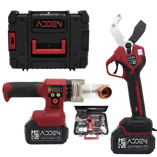 ADDEN 2'li Boru Kaynak Makinesi ve PVC Boru Makası Profesyonel Set