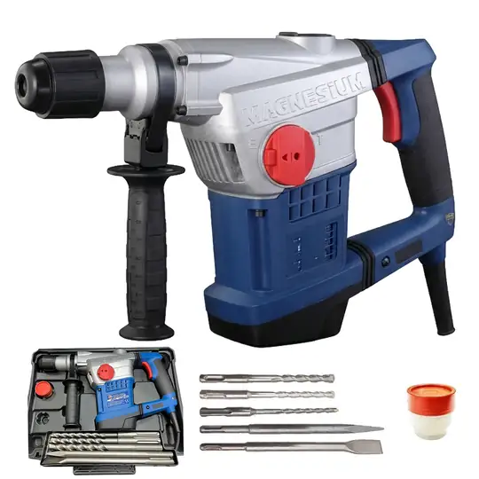 SDS-Plus Profesyonel Kırıcı Delici Matkap 250W Güçlü Motor 2800 BPM Darbeli 40mm Beton Ahşap Delme Kırma Hilti Tipi Makine 7 Kg