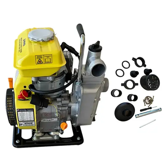 Kompakt Benzinli Su Motoru 2.5 HP Tarla Bahçe Sulama Pompası 1.5 İnç 40 mm Hortum Girişli Motopomp 10 m³/Saat Debi Hafif Taşınabilir