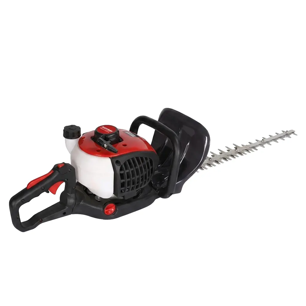 Ürün görseli: Profesyonel Benzinli Çit Budama Makinesi 26cc Motor Gücü 60cm Kesme Uzunluğu Tel Çalı Çit Düzeltme Testeresi Ergonomik Çift Saplı Set