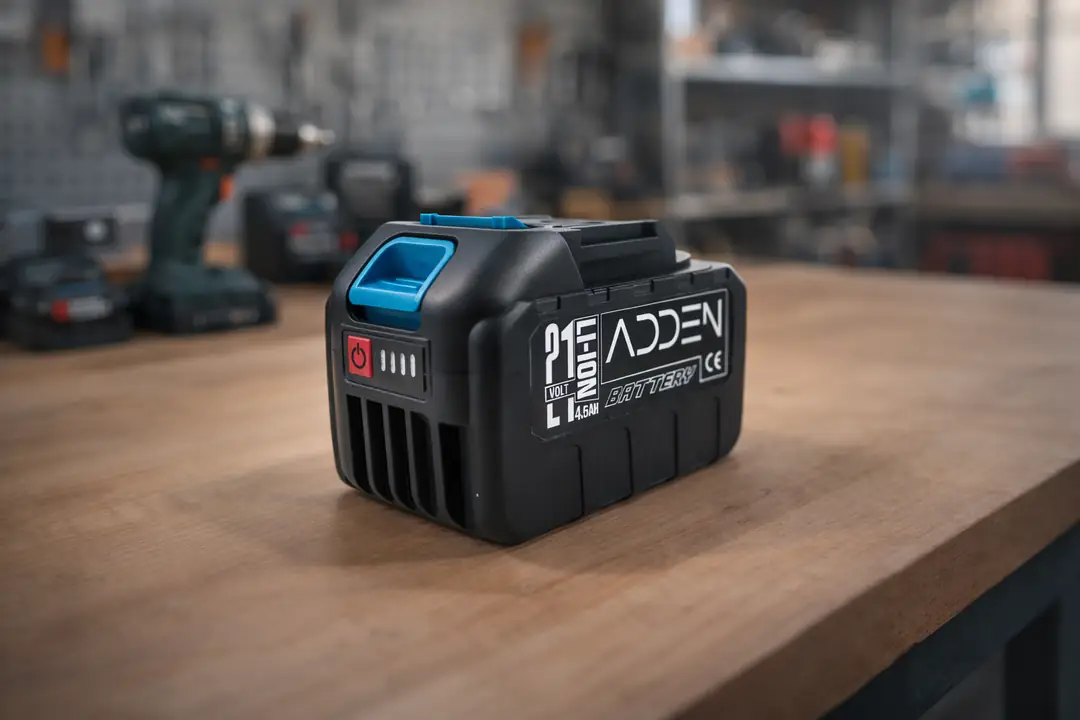 Ürün görseli: 21 Volt 4.5Ah 15 Pilli Li-Ion Pro Akü - Şarj Göstergeli Uzun Ömürlü