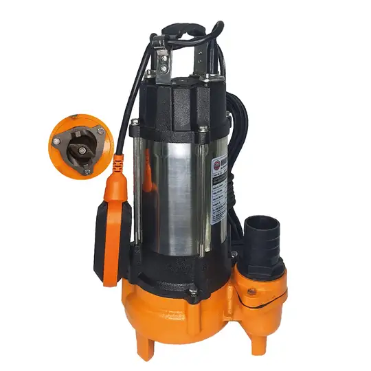 0.55 kW Kirli Su ve Drenaj Pompası 0.75 HP Dalgıç Pompa 2" Çıkış Ölçüsü 300 L/Dk Debi 10 M Basma Yüksekliği Endüstriyel Bahçe Tipi