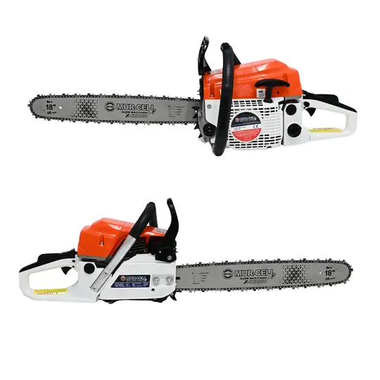 Benzinli Ağaç Kesme Motoru 52 cc Motorlu Testere 3.0 HP Güçlü Hızar Makinesi 50 cm 20 İnç Pala 3/8 Zincir 8500 Devir Profesyonel