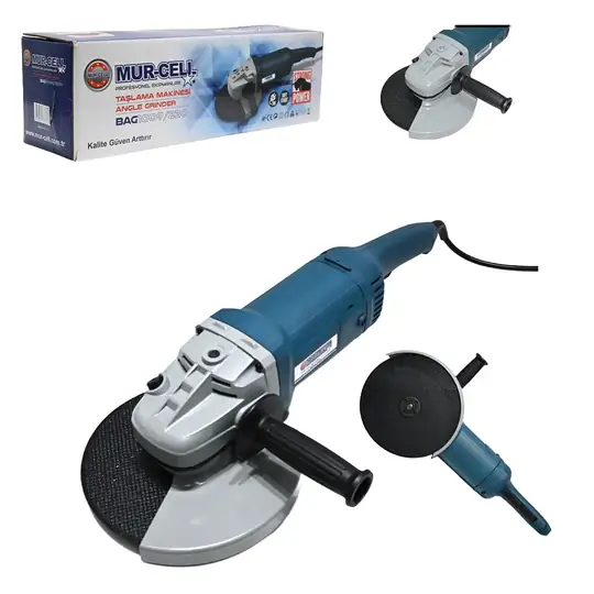 Büyük Avuç Taşlama Makinesi 2400W Profesyonel Spiral Taş Motoru 230 mm Disk Çapı 6500 Devir/Dakika Dayanıklı Tip Canavar Taşlama