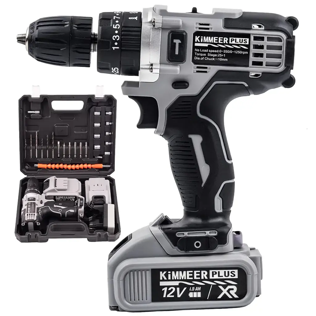 12V Çift Akülü Matkap Seti